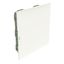 PRACTIBOX3 2R 12M FLUSH MOUNTING CABINET WHITE DOOR EARTH NEUTRAL T. BLOCK thumbnail 1