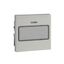 Rocker with labelling field and indicator window, polar white, glossy, System M thumbnail 2