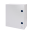 BOARD IN METAL WITH BLANK DOOR FITTED WITH LOCK 800X1060X350 - IP55 - GREY RAL 7035 thumbnail 2