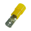 Flat plug (male) 4.0-6.0/0.8x6.3x0.8 yellow insulated PC thumbnail 1