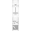 KA4298 Measurement and metering transformer board, Field width: 1, Rows: 0, 1350 mm x 250 mm x 160 mm, IP2XC thumbnail 5