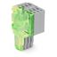 2-conductor female connector Push-in CAGE CLAMP® 1.5 mm² green-yellow/ thumbnail 1