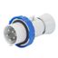 STRAIGHT PLUG HP - IP66/IP67/IP68/IP69 - 3P+E 32A 200-250V 50/60HZ - BLUE - 9H - SCREW WIRING thumbnail 1