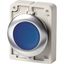 Illuminated pushbutton actuator, RMQ-Titan, flat, momentary, Blue, blank, Front ring stainless steel thumbnail 2