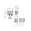 Stackable 2-conductor PCB terminal block 0.75 mm² Pin spacing 5/5.08 m thumbnail 2