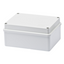 JUNCTION BOX WITH PLAIN SCREWED LID - IP56 - INTERNAL DIMENSIONS 150X110X70 - SMOOTH WALLS - GREY RAL 7035 thumbnail 1