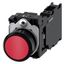 Pushbutton, 22 mm, round, plastic, red, pushbutton, flat, momentary contact  3SU1100-0AB20-3FA0-Z X90 thumbnail 2