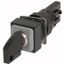 Key-operated actuator, 3 positions, black, momentary thumbnail 1