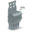 1-conductor female connector Push-in CAGE CLAMP® 4 mm² gray thumbnail 3