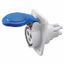 10° ANGLED FLUSH-MOUNTING SOCKET-OUTLET HP - IP44/IP54 - 2P+E 32A 200-250V 50/60HZ - BLUE - 6H - FAST WIRING thumbnail 2