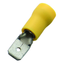 Flat plug (male) 4.0-6.0/0.8x6.3x0.8 yellow insulated JIS thumbnail 2