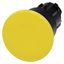 Mushroom pushbutton, 22 mm, round, plastic, yellow, 40mm, latching, pull-to-unlatch mechanism, 3SU1000-1BA30-0AA0-Z Y10 thumbnail 2