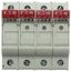 Fuse-holder, LV, 32 A, AC 690 V, 10 x 38 mm, 3P+N, UL, IEC, indicating, DIN rail mount thumbnail 4