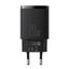 Wall Quick Charger 20W USB + USB-C QC3.0 PD3.0, Black thumbnail 7