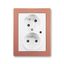 5593J-C02357 B1R3 Double socket outlet with earthing pins, shuttered, with turned upper cavity, with surge protection ; 5593J-C02357 B1R3 thumbnail 2
