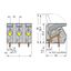 PCB terminal block lever 6 mm² green-yellow, blue, gray thumbnail 5