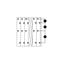 Quadruple-deck PCB terminal block 2.5 mm² Pin spacing 5 mm gray thumbnail 3