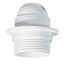 091135 Socket for E27 bulb - with ring - side cable outlet - white plastic thumbnail 1