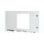 Front door for IZMX40, withdrawable, HxW=550x1000mm, IP55, grey thumbnail 6