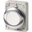 Pushbutton, RMQ-Titan, Flat, momentary, White, Blank, Metal bezel thumbnail 2