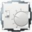 UP room controller, RAL9016 glossy 55x55, 5-30C, AC 230V, 1CO, 10A/5A, heating/cooling switch thumbnail 2