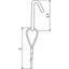 QWT TH 2 2M G Suspension wire with trapezoidal hook 2x2000mm thumbnail 2