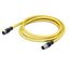 System bus cable M12B socket straight M12B plug straight yellow thumbnail 2