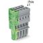 1-conductor female connector CAGE CLAMP® 4 mm² gray, green-yellow thumbnail 2