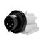 90° ANGLED SURFACE MOUNTING INLET - IP67 - 3P+N+E 16A 480-500V 50/60HZ - BLACK - 7H - SCREW WIRING thumbnail 1