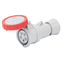 STRAIGHT CONNECTOR HP - IP66/IP67/IP68/IP69 - 2P+E 16A 380-415V 50/60HZ - RED - 9H - FAST WIRING thumbnail 1