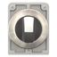 Changeover switch, RMQ-Titan, with thumb-grip, momentary, 3 positions, Front ring stainless steel thumbnail 10