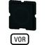 Button plate for push-button, Inscription: VOR, 25 x 25 thumbnail 4