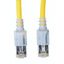 LED Patchcord RJ45 shielded, Cat.6a 10GB, LS0H,yellow, 5.0m thumbnail 1