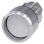 Pushbutton, 22 mm, round, metal, shiny, white, Front ring, high, momentary 3SU1050-0CB60-0AA0-Z Y12 thumbnail 1