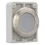 Illuminated pushbutton actuator, RMQ-Titan, flat, momentary, White, blank, Front ring stainless steel thumbnail 7