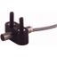 Proximity switch, E57 Miniatur Series, 1 N/O, 3-wire, 10 - 30 V DC, 6,5 mm, Sn= 1 mm, Flush, PNP, Stainless steel, 2 m connection cable thumbnail 1