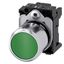 Pushbutton, compact, with extended stroke (12 mm), 22 mm, round, Metal, green, pushbutton, flat, momentary .... 3SU1250-0EB40-0AA0-Z Y13 thumbnail 2