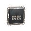 Double DATA Outlet CAT 6 STP, Sedna Design & Elements, RJ45, Anthracite thumbnail 3