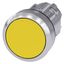 Pushbutton, 22 mm, round, metal, shiny, yellow, pushbutton, flat, latching, Push-to-release 3SU1050-0AA30-0AA0-Z Y15 thumbnail 2