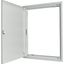 Flush-mounting door frame with sheet steel door and three-point turn-lock for 3-component system, W = 800 mm, H = 760 mm thumbnail 3