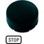 Button plate, raised black, STOP thumbnail 2