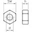 DIN934 M8 F Hexagonal nut to DIN 934 M8 thumbnail 2