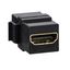 HDMI Connector jack, Merten, Keystone, black thumbnail 4