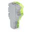 1-conductor female connector Push-in CAGE CLAMP® 1.5 mm² gray, green-y thumbnail 1