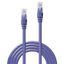 1m Cat.6 U/UTP Network Cable, Purple RJ45, M/M, 250MHz, Copper thumbnail 2