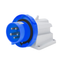 90° ANGLED SURFACE MOUNTING INLET - IP67 - 2P+E 16A 200-250V 50/60HZ - BLUE - 6H - SCREW WIRING thumbnail 1