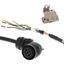 1S series servo motor power cable, 3 m, with brake, 230 V: 900 W to 1. thumbnail 2