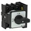 On-Off switch, P1, 40 A, flush mounting, 3 pole, 1 N/O, 1 N/C, with black thumb grip and front plate thumbnail 34