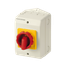 Load break switch COMO 3P 80A enclosed yellow/red handle thumbnail 1