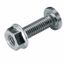 BOLT - WITH FLANGED NUT - M6x10 - FINISHING: DACRO thumbnail 2